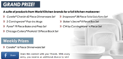 Corelle-Sweepstakes